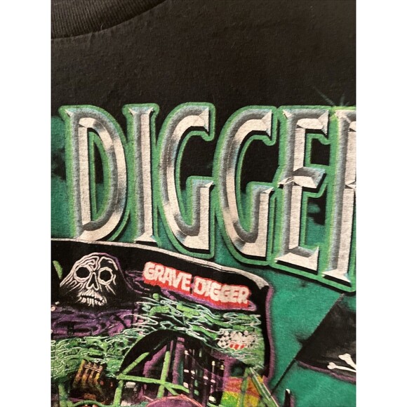 Youth Boys Short Sleeve T-Shirt Graphic Monster Jam Digger Size Unknown Black - Picture 6 of 14